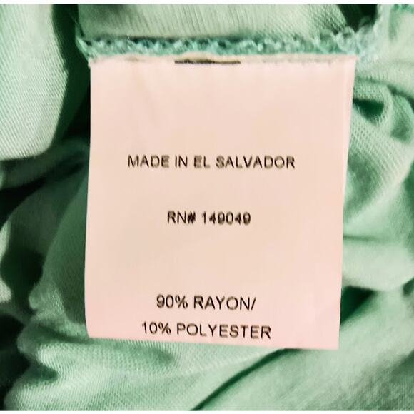 Nutshell NWT Tank Tunic with Twisted Straps And Side Slits, Aqua, Sz S - Picture 6 of 7